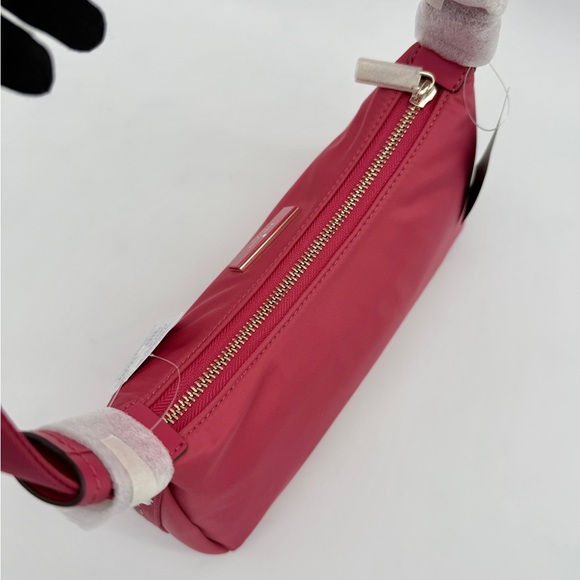 Kate Spade Carter Nylon Small Shoulder Bag Rose Oil Pink - Picture 6 of 16